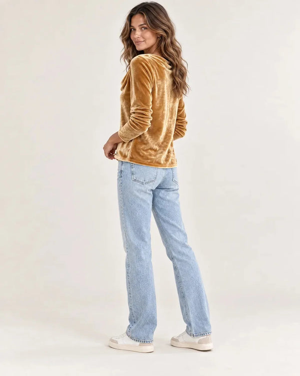 Iliana | Women's Cowl Neck Long Sleeve Going Out Top