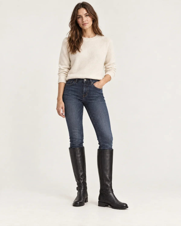 Linnea | Women's Knee-High Riding Boots with Buckle Strap