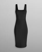 Essential Squareneck Midi Dress