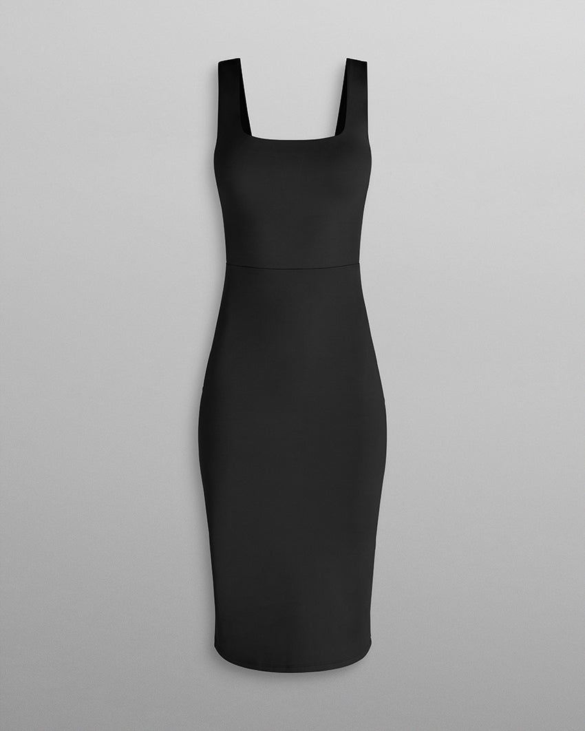 Essential Squareneck Midi Dress