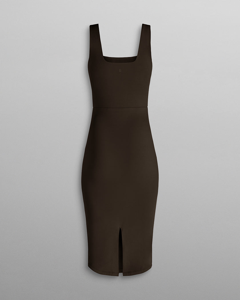 Essential Squareneck Midi Dress