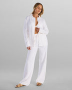 Women's Back to Basics Linen Button Down