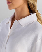 Women's Back to Basics Linen Button Down