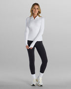 Essential Zip Long Sleeve Polo