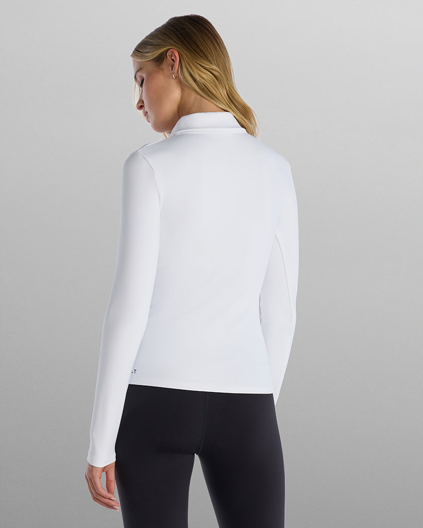 Essential Zip Long Sleeve Polo