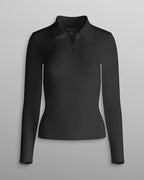 Essential Zip Long Sleeve Polo