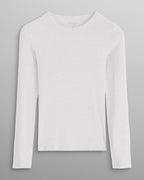Modal Micro Rib Fitted Long Sleeve