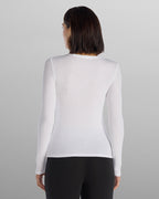 Modal Micro Rib Fitted Long Sleeve