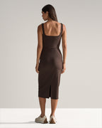 Essential Squareneck Midi Dress