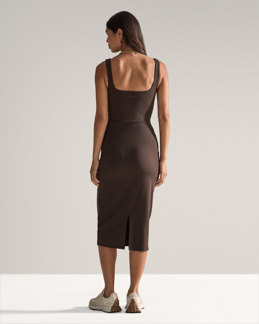 Essential Squareneck Midi Dress