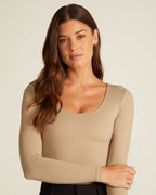 Contour Scoopneck Long Sleeve Bodysuit
