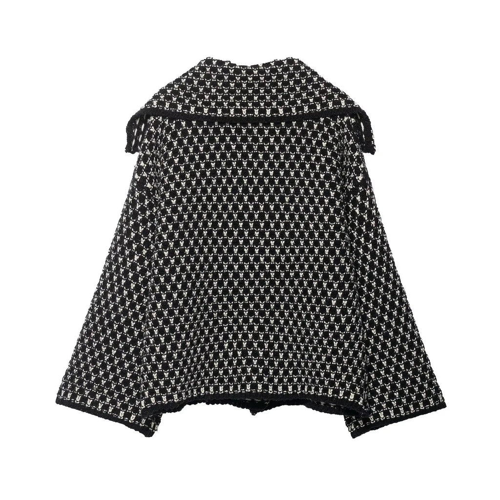 Mayfair Check Knit Collared Cardigan