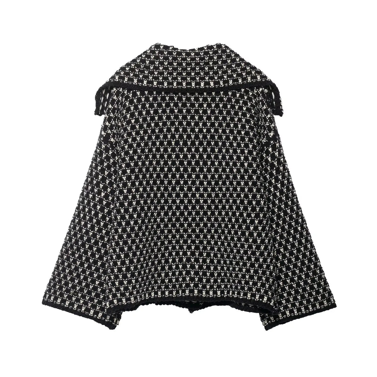 Mayfair Check Knit Collared Cardigan