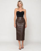 Romilly | Women's High-Waisted Midi Pencil Skirt