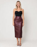 Romilly | Women's High-Waisted Midi Pencil Skirt