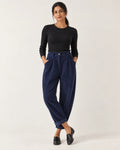 Maisie | Women's High-Waisted Tapered Pants with Pleats