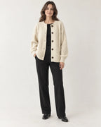 Odile | Women's Cable Knit Button Cardigan