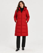 Marceline | Women's Hooded Quilted Long Puffer Coat