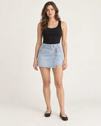 Odette | Women's High-Rise Denim Mini Skirt
