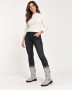 Solaine | Women's Buckle-Strap Knee Boots