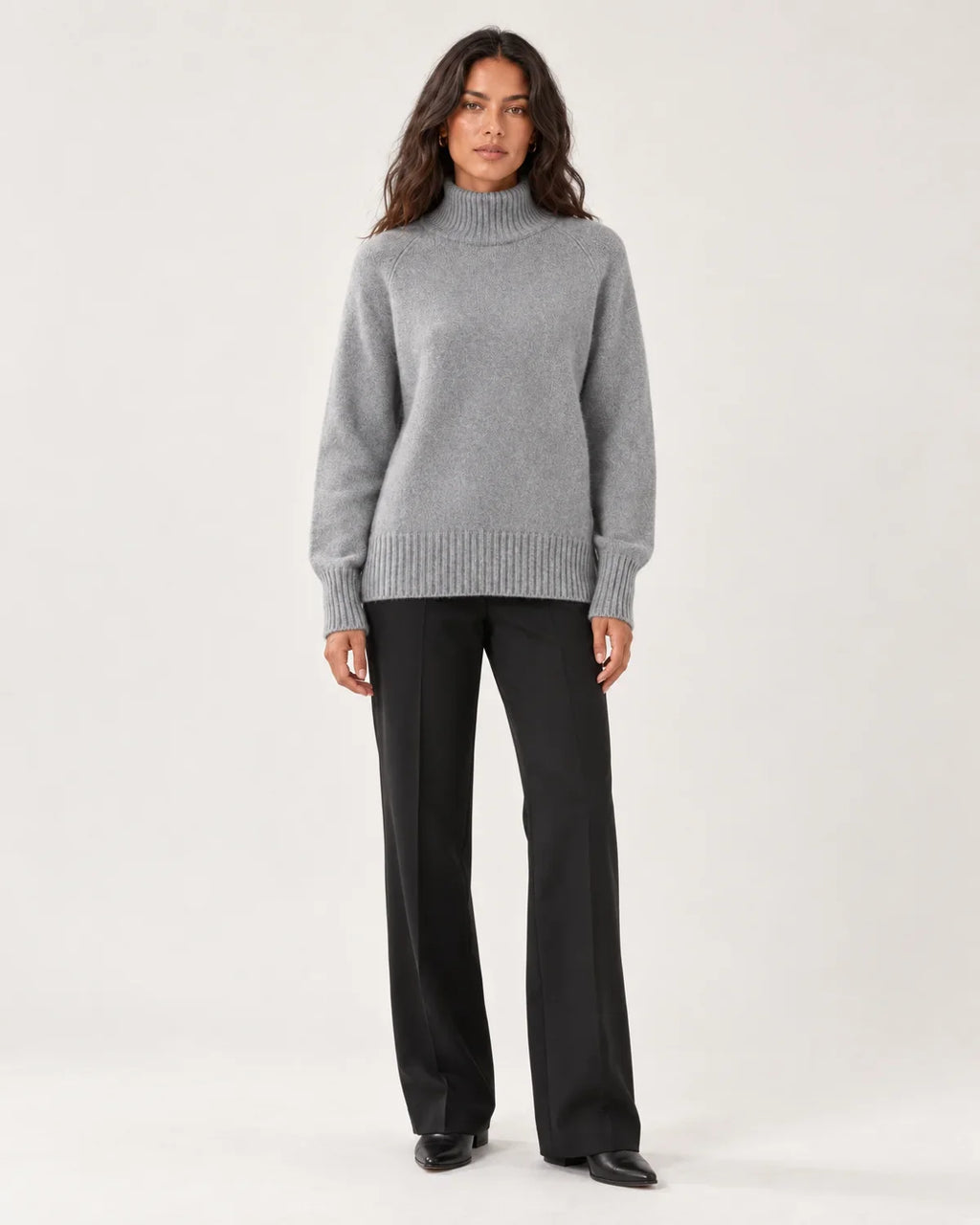 Adeline | Women's Oversized Turtleneck Knit Sweater