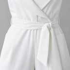 Genevieve | Women's Tailored Wrap Jumpsuit with Wide Leg