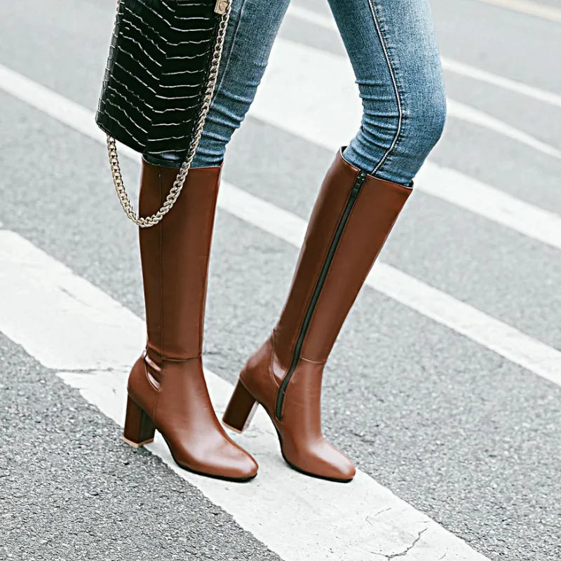 Brielle | Women's Knee-High Leather Boots