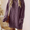 Cable Knit Sweater Dress