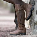 Knee High Riding Boots with Buckle