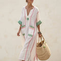 Linen-Blend Relaxed Maxi Dress