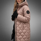 Women's Quilted Hooded Longline Puffer Jacket