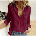 Relaxed Long Sleeve Button-Down Shirt
