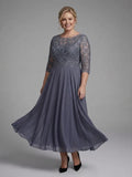Mother of the Bride Lace Midi Dress