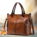 Large Tote Bag with Front Pockets