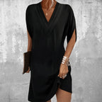 V-Neck Wrap Mini Dress