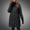 Women's Quilted Hooded Longline Puffer Jacket