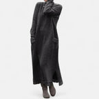 Mock Neck Maxi Knit Sweater Dress