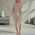 Henley Top and Jogger Lounge Set