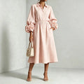 Floral Cuff Midi Dress