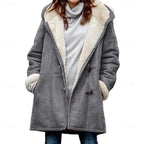 Women's Hooded Winter Coat with Fleece Lining
