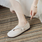 Cutout Mary Jane Flats