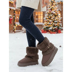 Plush Lined Ankle Snow Boots