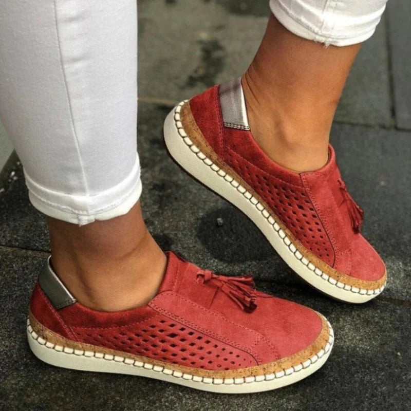 Loafers Perforated Suede Slip-On