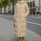 Women's Wool Blend Winter Coat with Hood