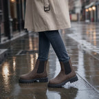 Wide-Fit Chelsea Boots with Stretch Panel