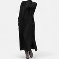 Mock Neck Maxi Knit Sweater Dress