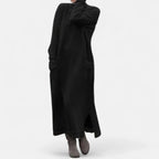 Mock Neck Maxi Knit Sweater Dress
