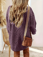 Cable Knit Sweater Dress