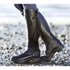 Knee High Riding Boots with Buckle