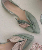 Comfortable Pointed Toe D'Orsay Flats